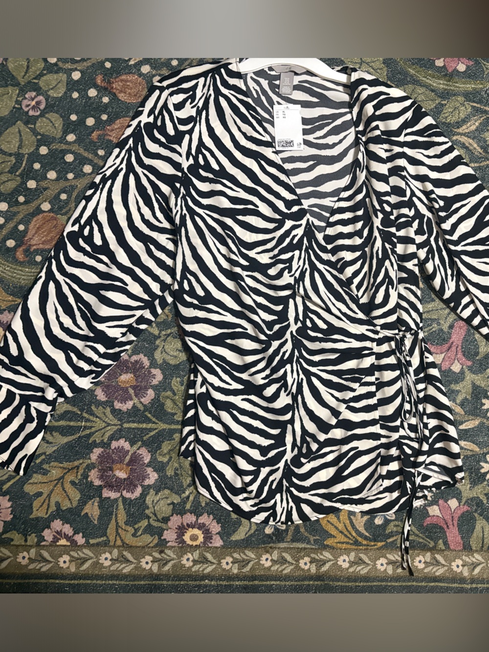 Zebra Print Lightweight Jacket - Black & White